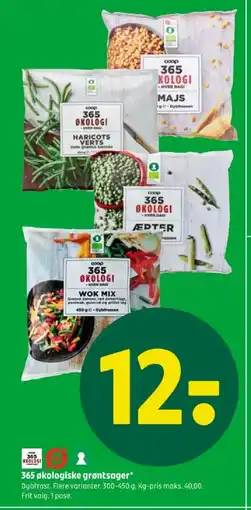 Coop 365 365 økologiske grøntsager tilbud
