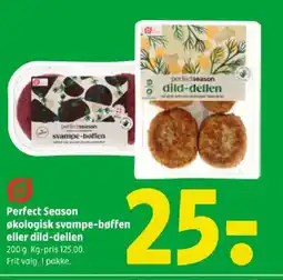 Coop 365 Perfect Season økologisk svampe-bøffen eller dild-dellen tilbud