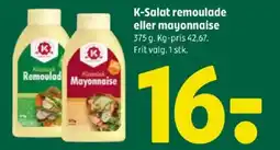 Coop 365 K-Salat remoulade eller mayonnaise tilbud