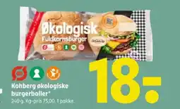Coop 365 Kohberg økologiske burgerboller tilbud