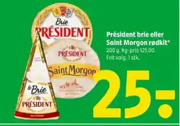 Coop 365 Président brie eller Saint Morgon rødkit tilbud
