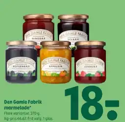 Coop 365 Den Gamle Fabrik marmelade tilbud