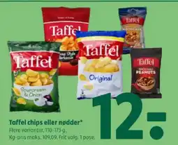 Coop 365 Taffel chips eller nødder tilbud