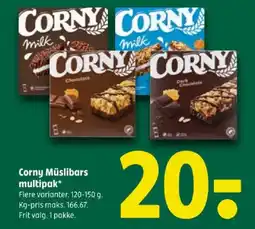 Coop 365 Corny Müslibars multipak tilbud