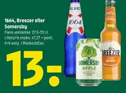 Coop 365 1664, Breezer eller Somersby tilbud