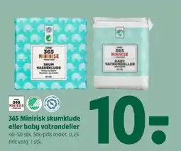 Coop 365 365 Minirisk skumklude eller baby vatrondeller tilbud