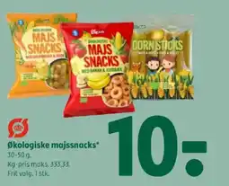 Coop 365 Økologiske majssnacks tilbud