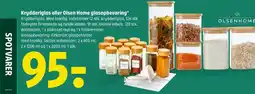 Coop 365 Krydderiglas eller Olsen Home glasopbevaring tilbud