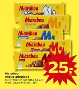 SuperBrugsen Marabou chokoladeplade tilbud
