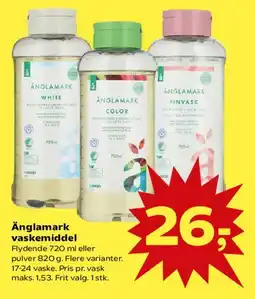 SuperBrugsen Änglamark vaskemiddel tilbud