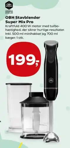 SuperBrugsen OBH Stavblender Super Mix Pro tilbud