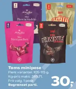 SuperBrugsen Toms minipose tilbud