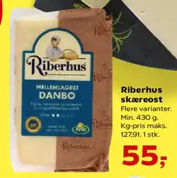 SuperBrugsen Riberhus Mellemlagret Danbo tilbud