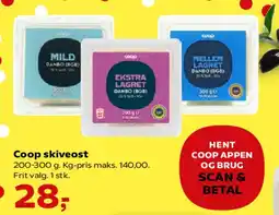 SuperBrugsen Coop skiveost tilbud