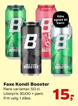 SuperBrugsen Faxe Kondi Booster tilbud