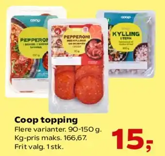 SuperBrugsen Coop topping tilbud