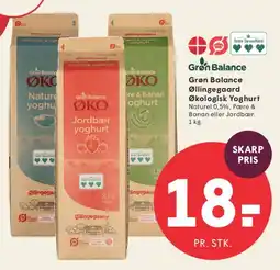 SPAR Grøn Balance Økologisk yoghurt tilbud