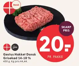 SPAR Gestus Hakket Dansk Grisekød tilbud