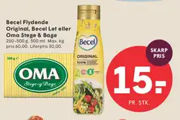 SPAR Becel Flydende / Oma Stege & Bage tilbud
