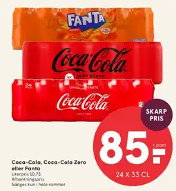 SPAR Coca-Cola, Coca-Cola Zero eller Fanta tilbud