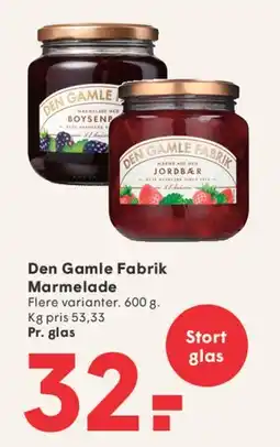 SPAR Den Gamle Fabrik Marmelade tilbud