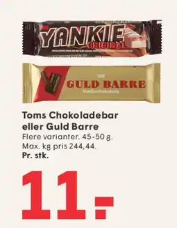 SPAR Toms Chokoladebar / Guld Barre tilbud