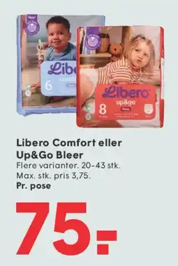 SPAR Libero Comfort eller Up&Go Bleer tilbud
