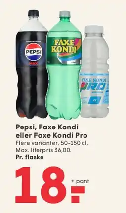 SPAR Pepsi, Faxe Kondi eller Faxe Kondi Pro tilbud