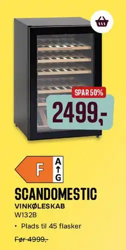 Skousen Scandomestic VINKØLESKAB W132B tilbud