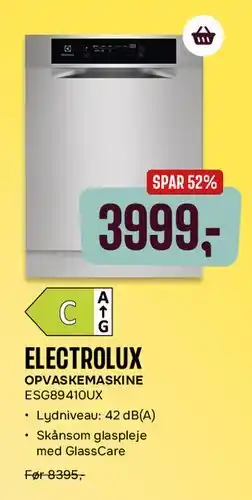 Skousen ELECTROLUX OPVASKEMASKINE tilbud