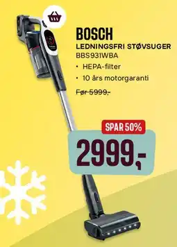 Skousen Bosch ledningsfri støvsuger tilbud