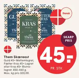 SPAR Them Skæreost tilbud