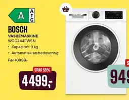 Skousen Bosch vaskemaskine WGG244WFSN tilbud