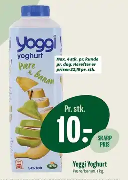 Min Købmand Yoggi Yoghurt Pære & banan tilbud