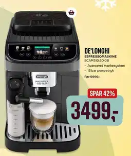 Skousen DE'LONGHI ESPRESSOMASKINE ECAM310.60.GB tilbud