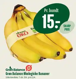 Min Købmand Grøn Balance Økologiske Bananer tilbud