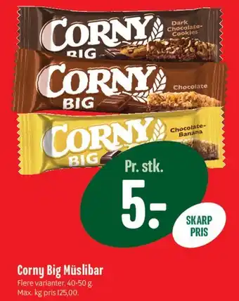Min Købmand Corny Big Müslibar tilbud