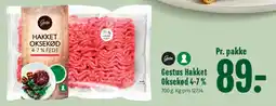 Min Købmand Gestus Hakket Oksekød 4-7% tilbud