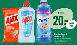 Min Købmand Ajax eller Dun-Let Outdoor Fresh tilbud