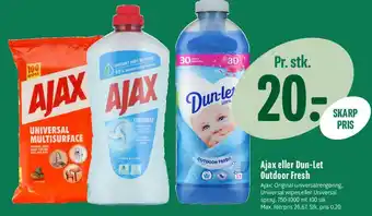 Min Købmand Ajax eller Dun-Let Outdoor Fresh tilbud