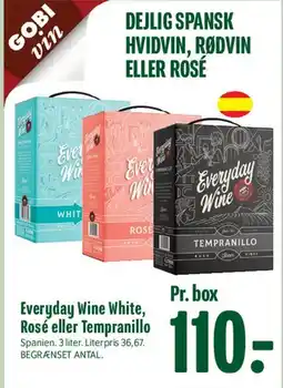 Min Købmand Everyday Wine White, Rosé eller Tempranillo tilbud