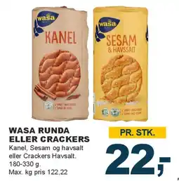 Let-Køb Wasa runda / Crackers tilbud