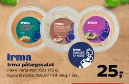 Kvickly Irma pålægssalat tilbud