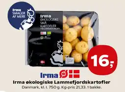 Kvickly Irma økologiske Lammefjordskartofler tilbud