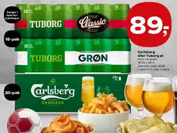 Kvickly Carlsberg eller Tuborg øl tilbud