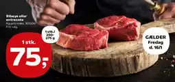 Kvickly Ribeye eller entrecote tilbud