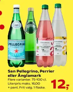 Kvickly San Pellegrino, Perrier eller Änglamark tilbud