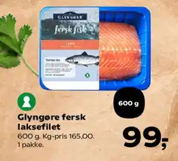 Kvickly Glyngøre fersk laksefilet tilbud