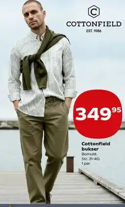 Kvickly Cottonfield bukser tilbud