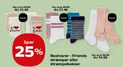 Kvickly Reolvarer - Friends strømper eller strømpebukser tilbud